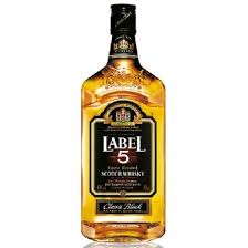 Label 5 scotch whisky 1 l 